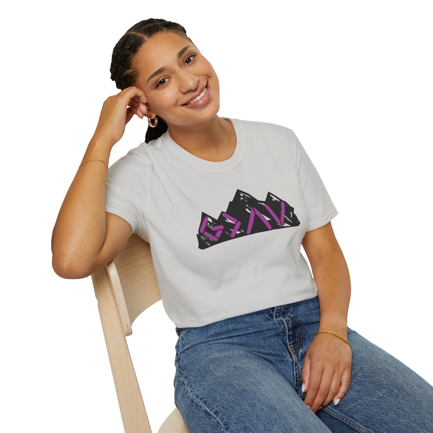 God Is Greater Mountain Vibes Unisex Softstyle T-Shirt