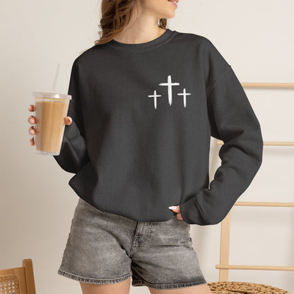 Faith Over Fear Crewneck Sweatshirt — Faith Christian Cross Pullover