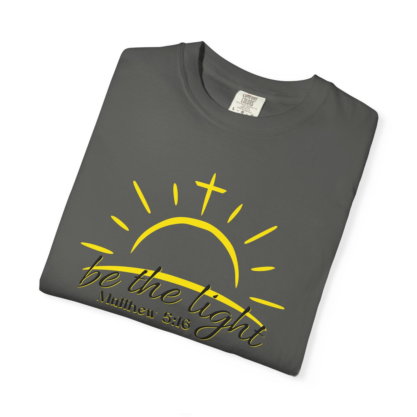 Be the Light T-Shirt — Matthew 5:16 Christian Faith Tee