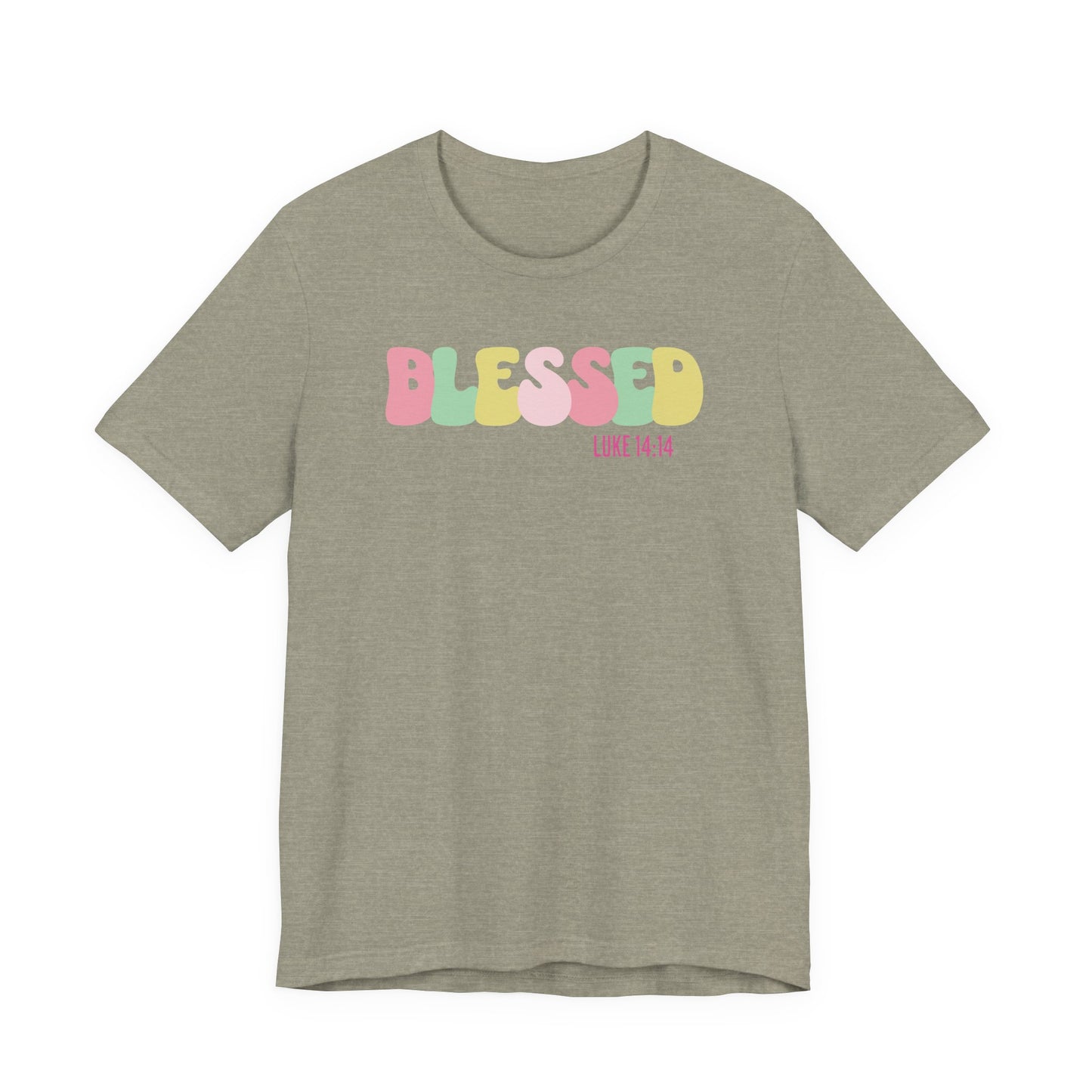 Blessed - Luke 14:14 Unisex Jersey Tee