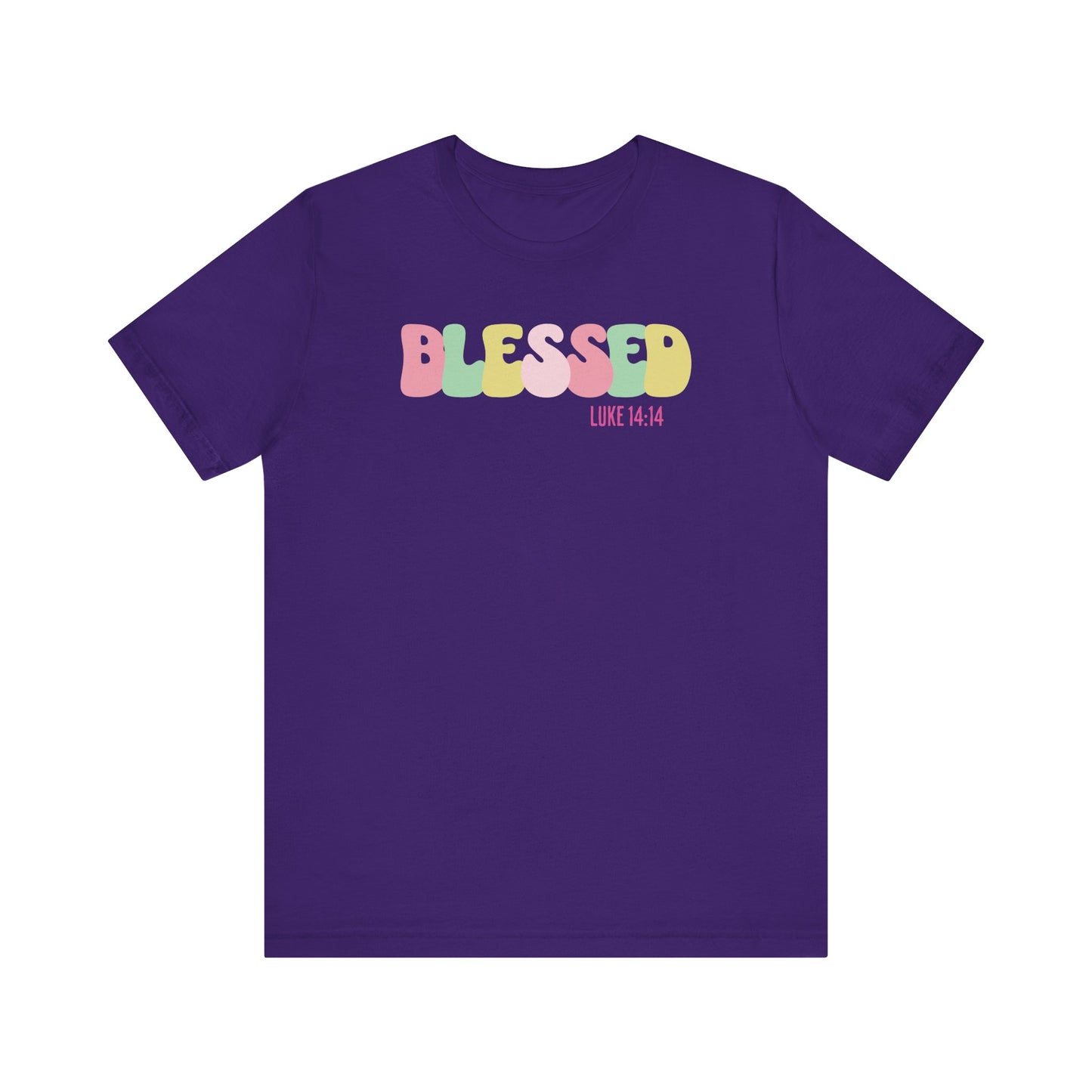 Blessed - Luke 14:14 Unisex Jersey Tee