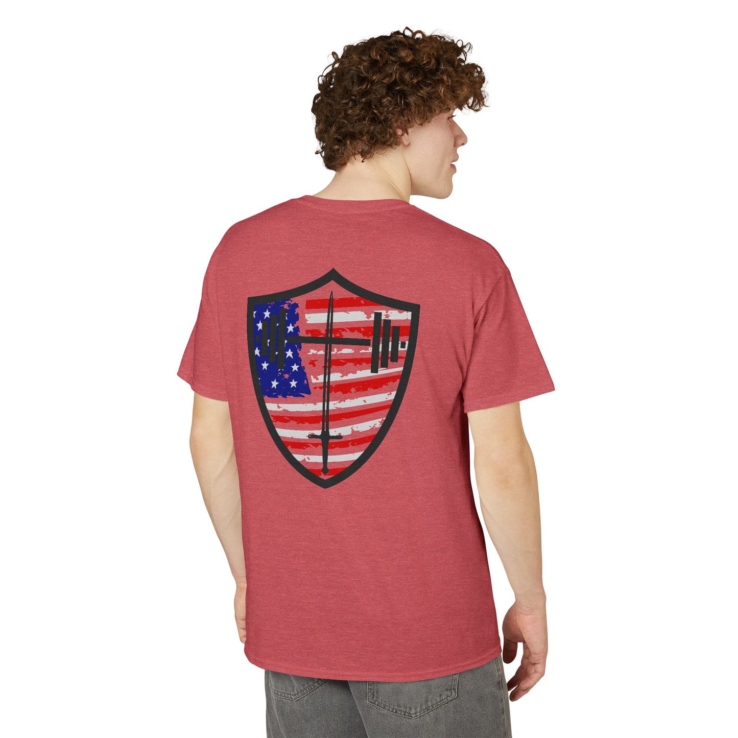 Bible & Barbell Patriotic Logo T-Shirt