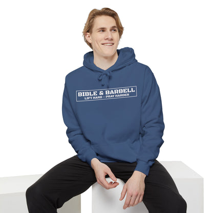 Bible & Barbell Logo Unisex Hoodie, Fitness Apparel for Gym Lovers