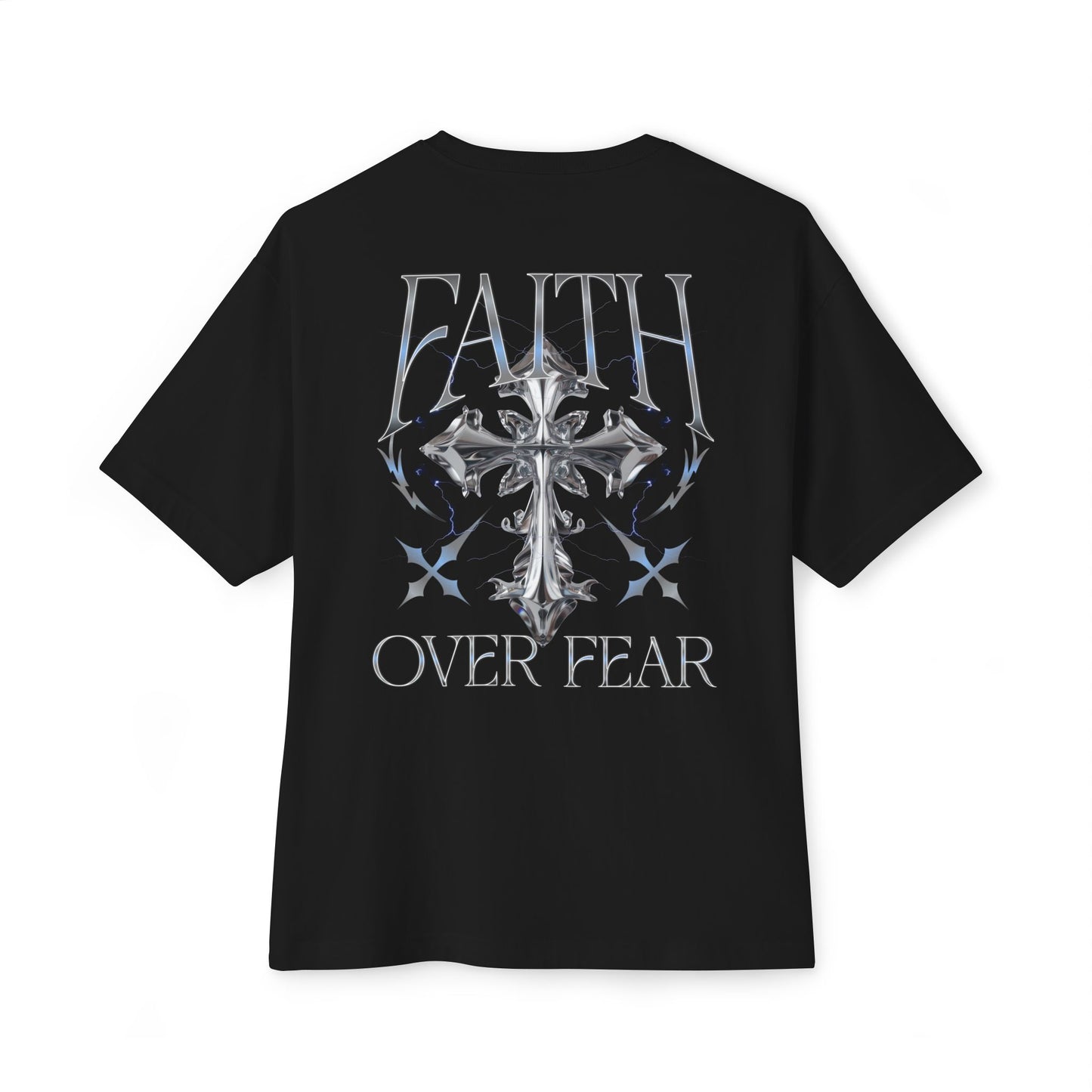 Faith Over Fear Tee — Christian Cross Graphic Shirt
