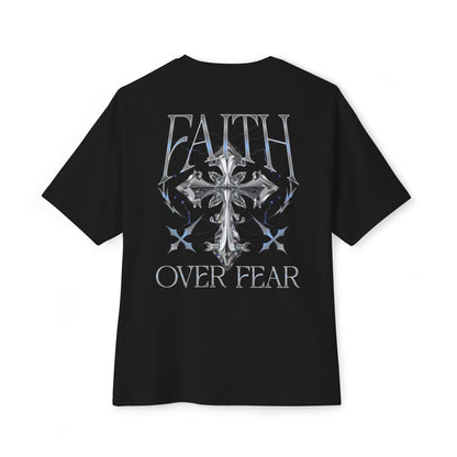 Faith Over Fear Tee — Christian Cross Graphic Shirt