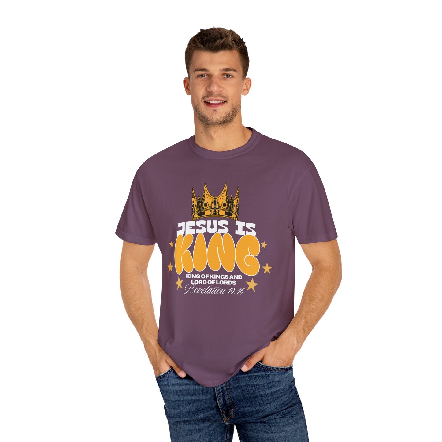 Jesus Is King Garment-Dyed Unisex T-shirt