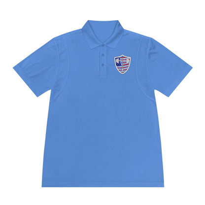 Men's Bible & Barbell Patriotic Logo Polo Shirt