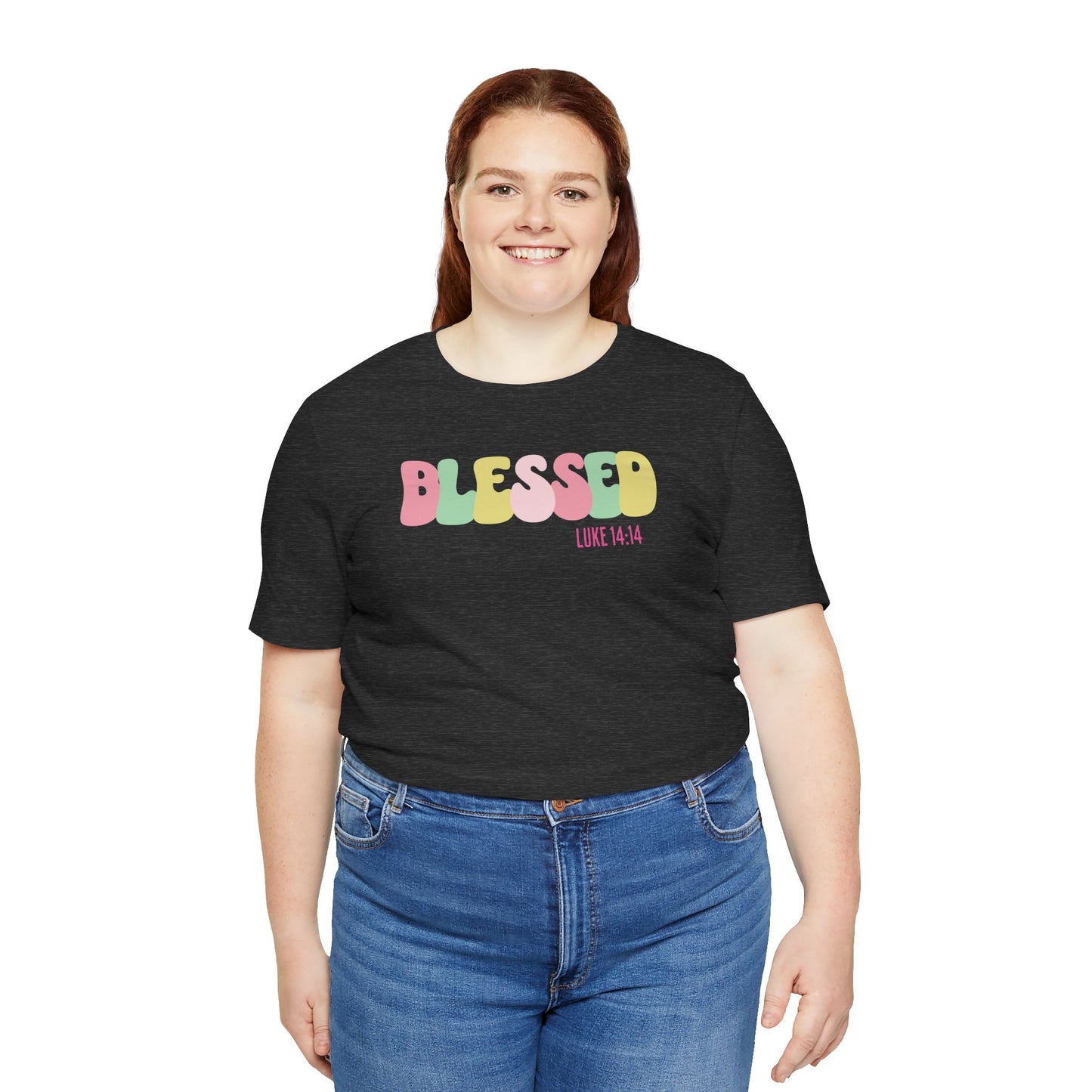 Blessed - Luke 14:14 Unisex Jersey Tee