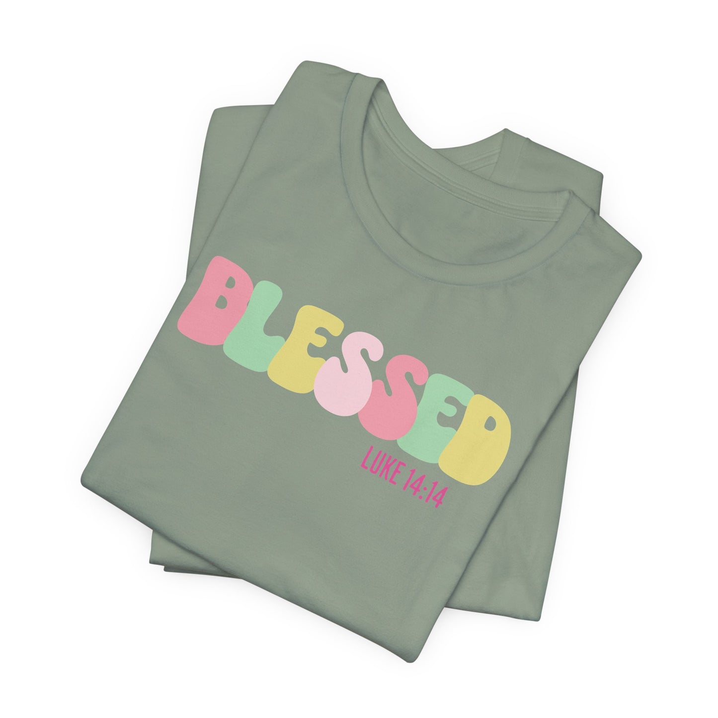 Blessed - Luke 14:14 Unisex Jersey Tee