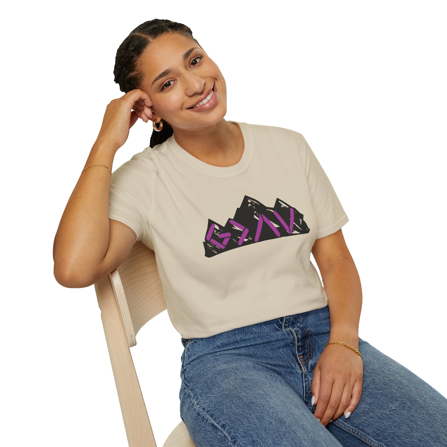 God Is Greater Mountain Vibes Unisex Softstyle T-Shirt