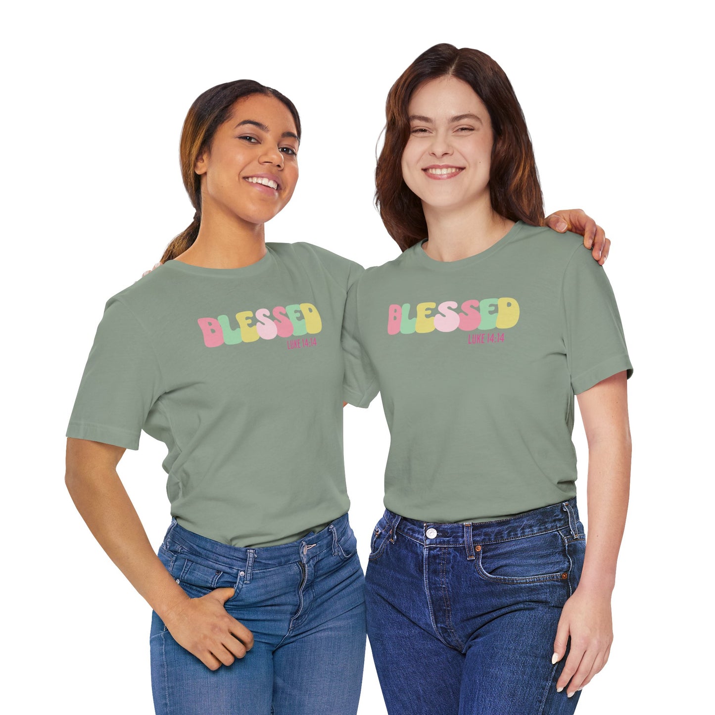 Blessed - Luke 14:14 Unisex Jersey Tee