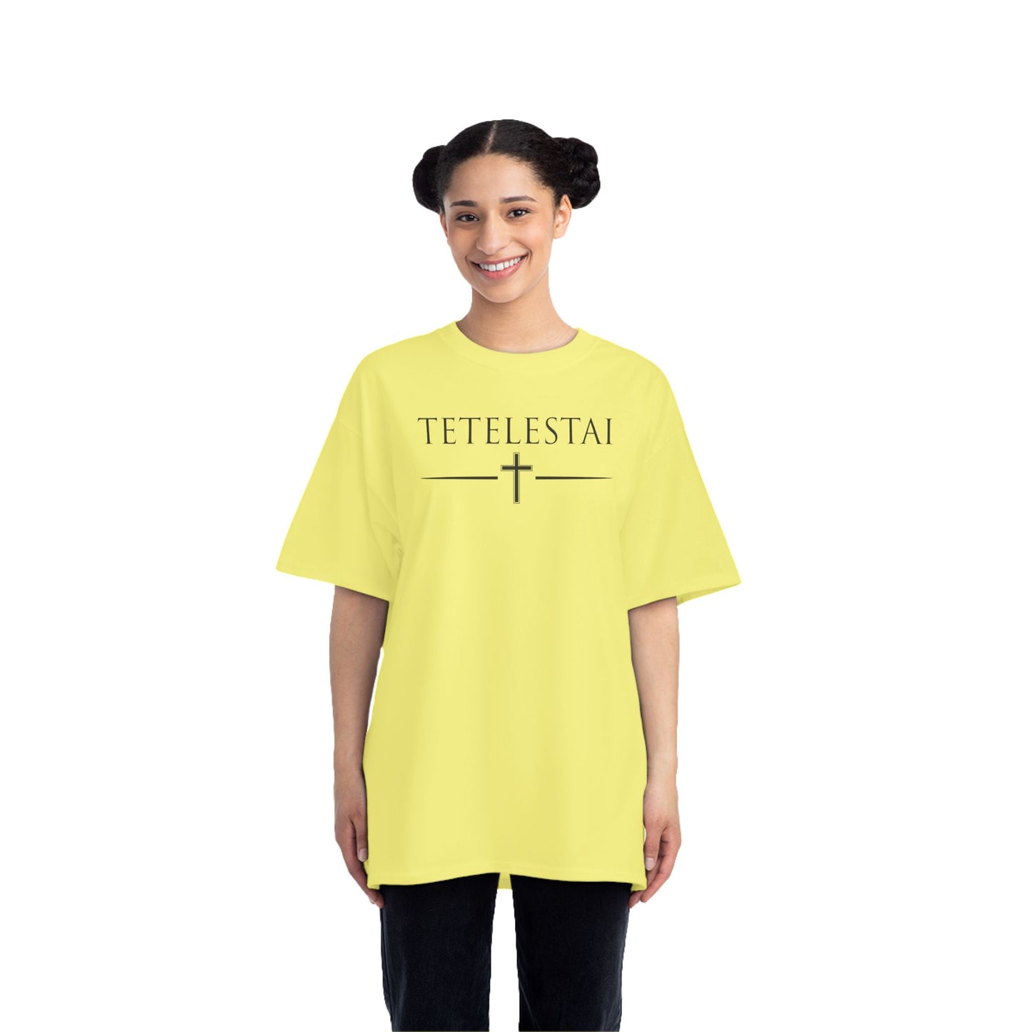 TETELESTAI - "It Is Finished" - Cross Minimalist Christian Tee
