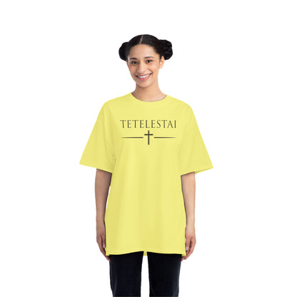 TETELESTAI - "It Is Finished" - Cross Minimalist Christian Tee