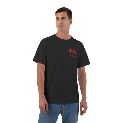 Unshakeable Psalm 27:1 Lighthouse T-Shirt — Christian Faith Graphic Tee