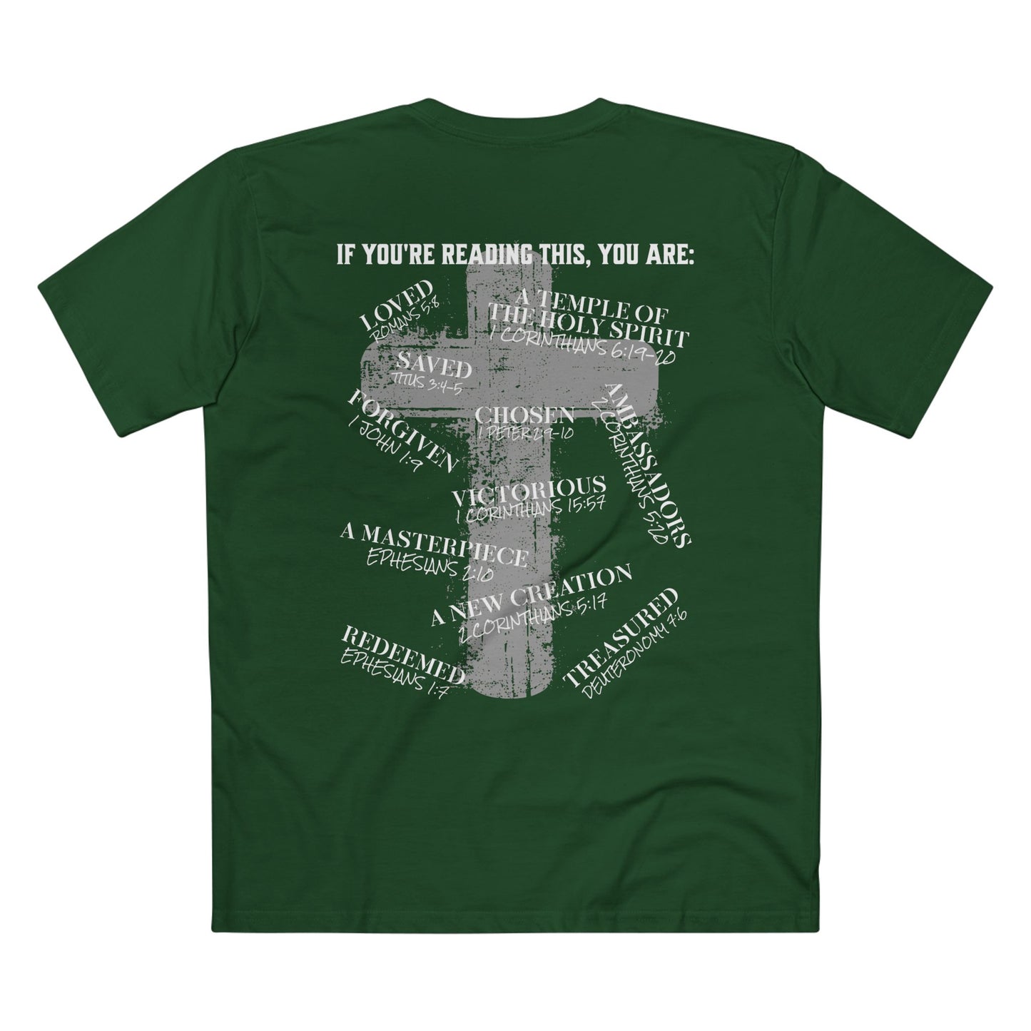 Affirmations Christian Cross Tee — Inspirational Scripture Design