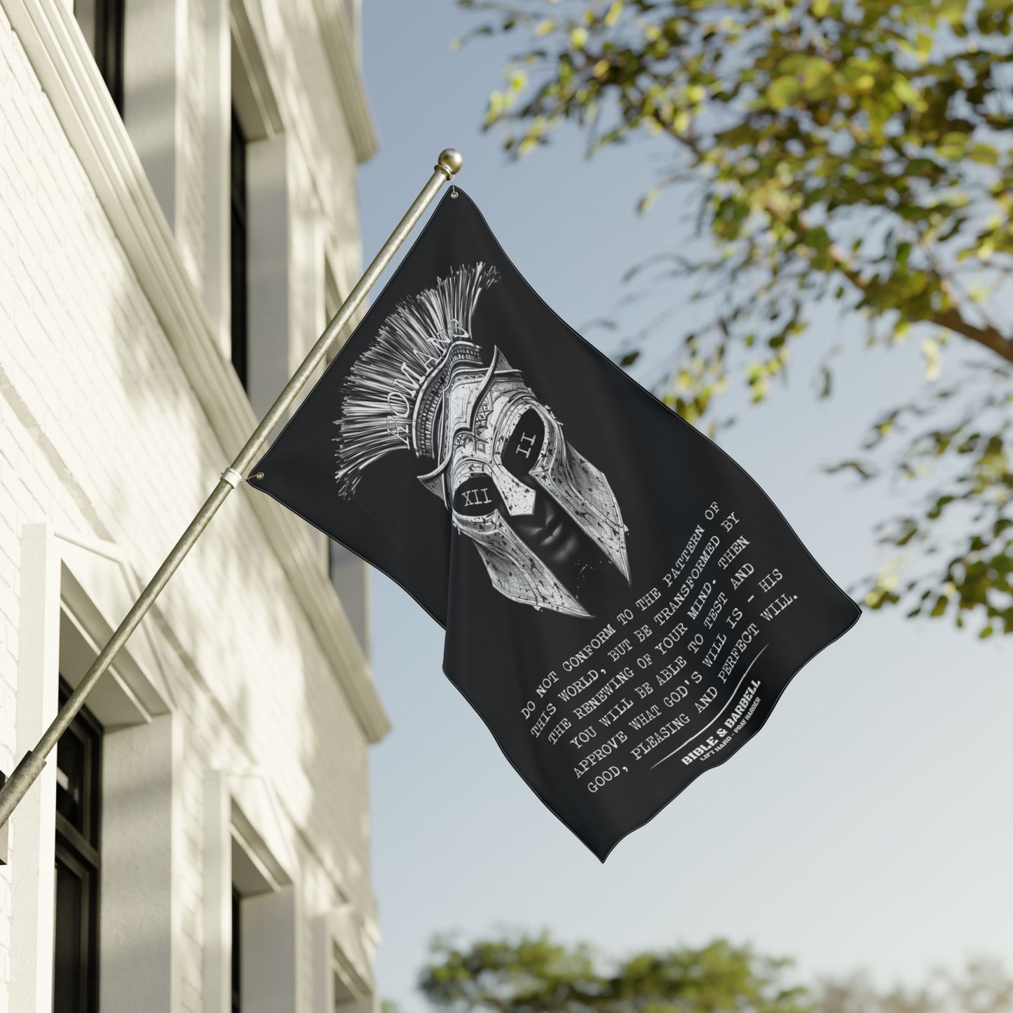 ROMANS 12:2 WARRIOR Flag