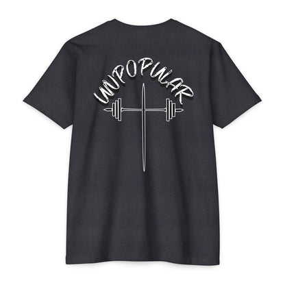 "UNPOPULAR" Unisex Fitness T-Shirt: Empower Your Workout, Gym Apparel, Casual Wear, Training Gear, Gift for Fitness Enthusiasts.