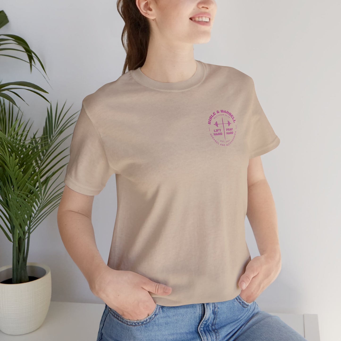 Women's Pink Circle Logo T-Shirt