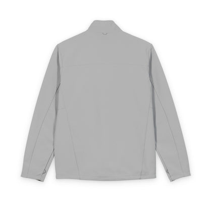 Men's Soft Shell Jacket — Subtle Crest Chest Logo, Lightweight Windbreaker