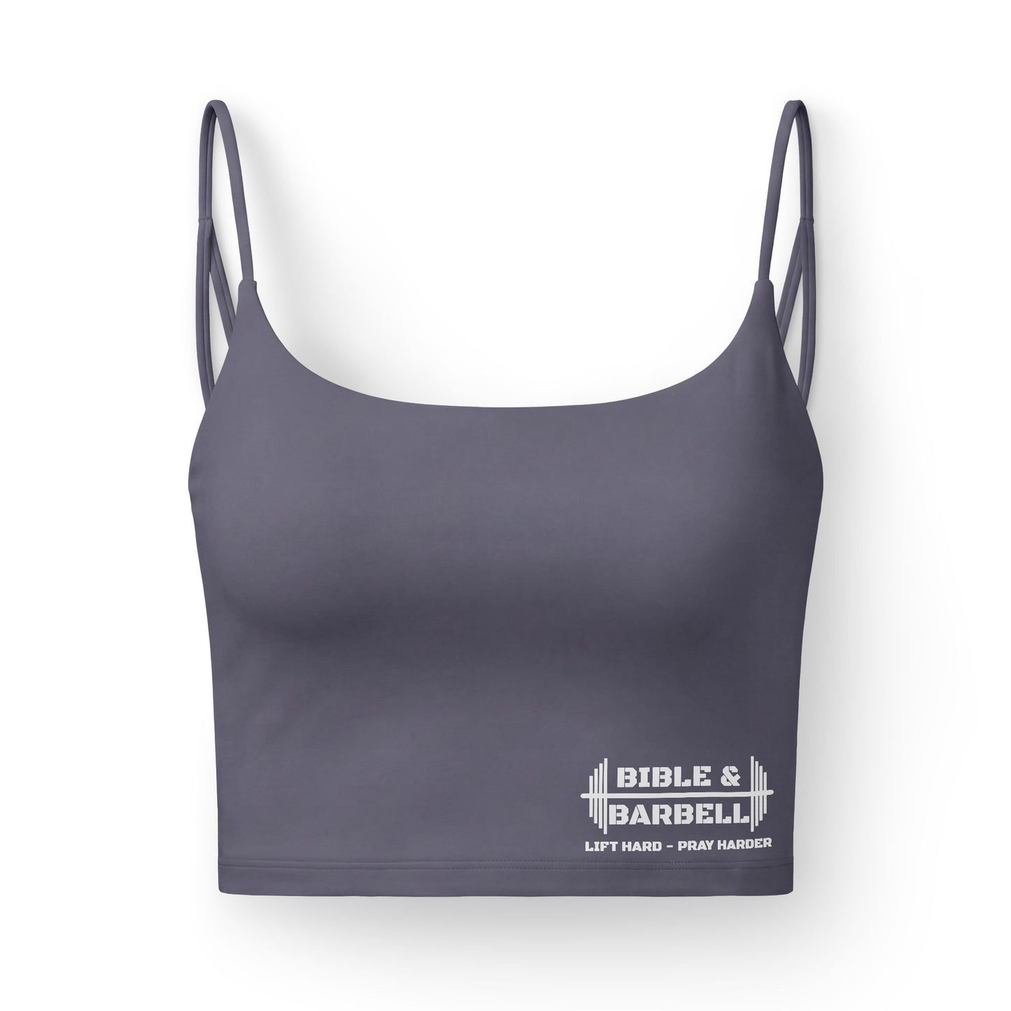 Bible & Barbell Women's Luxe Sports Bra — Faith-Based Workout Crop Top
