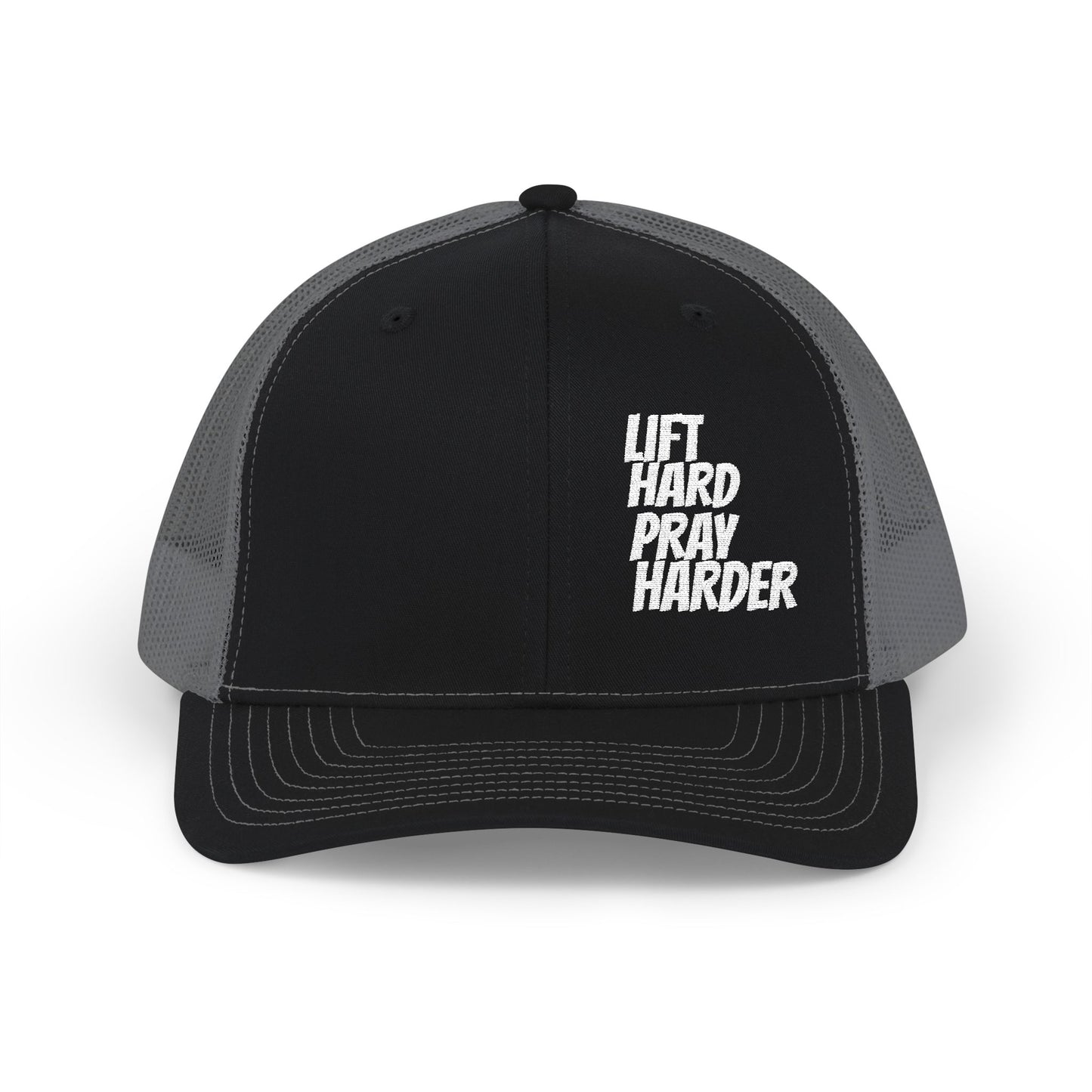 LIFT HARD PRAY HARDER Snapback Trucker Cap