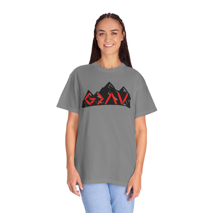 God Is Greater Than The Highs and Lows Mountain Graphic Unisex T-Shirt