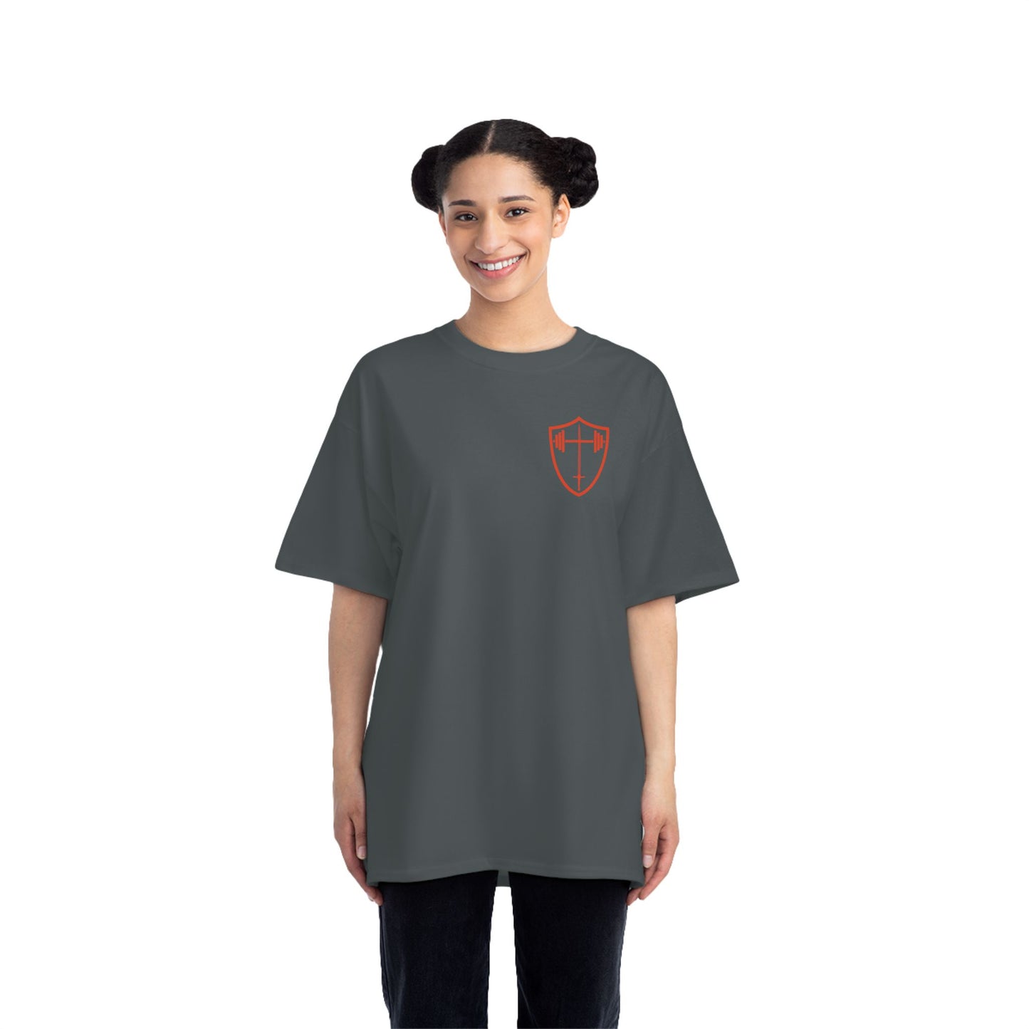 Unshakeable Psalm 27:1 Lighthouse T-Shirt — Christian Faith Graphic Tee