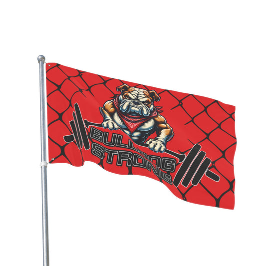 Bulldog Strong 3' x 5' Flag, Gym Decor