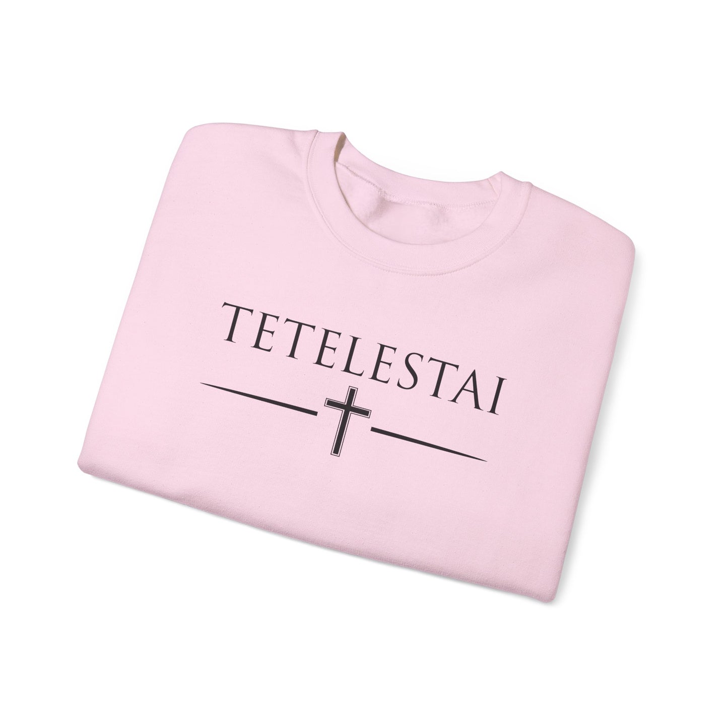 TETELESTAI - "It Is Finished" - Cross Crewneck Sweatshirt