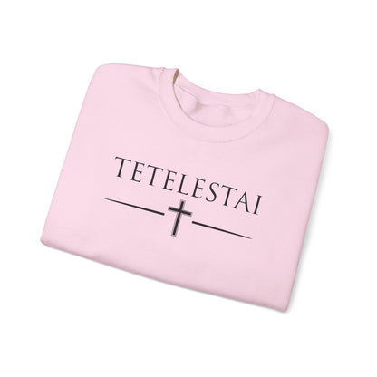 TETELESTAI - "It Is Finished" - Cross Crewneck Sweatshirt