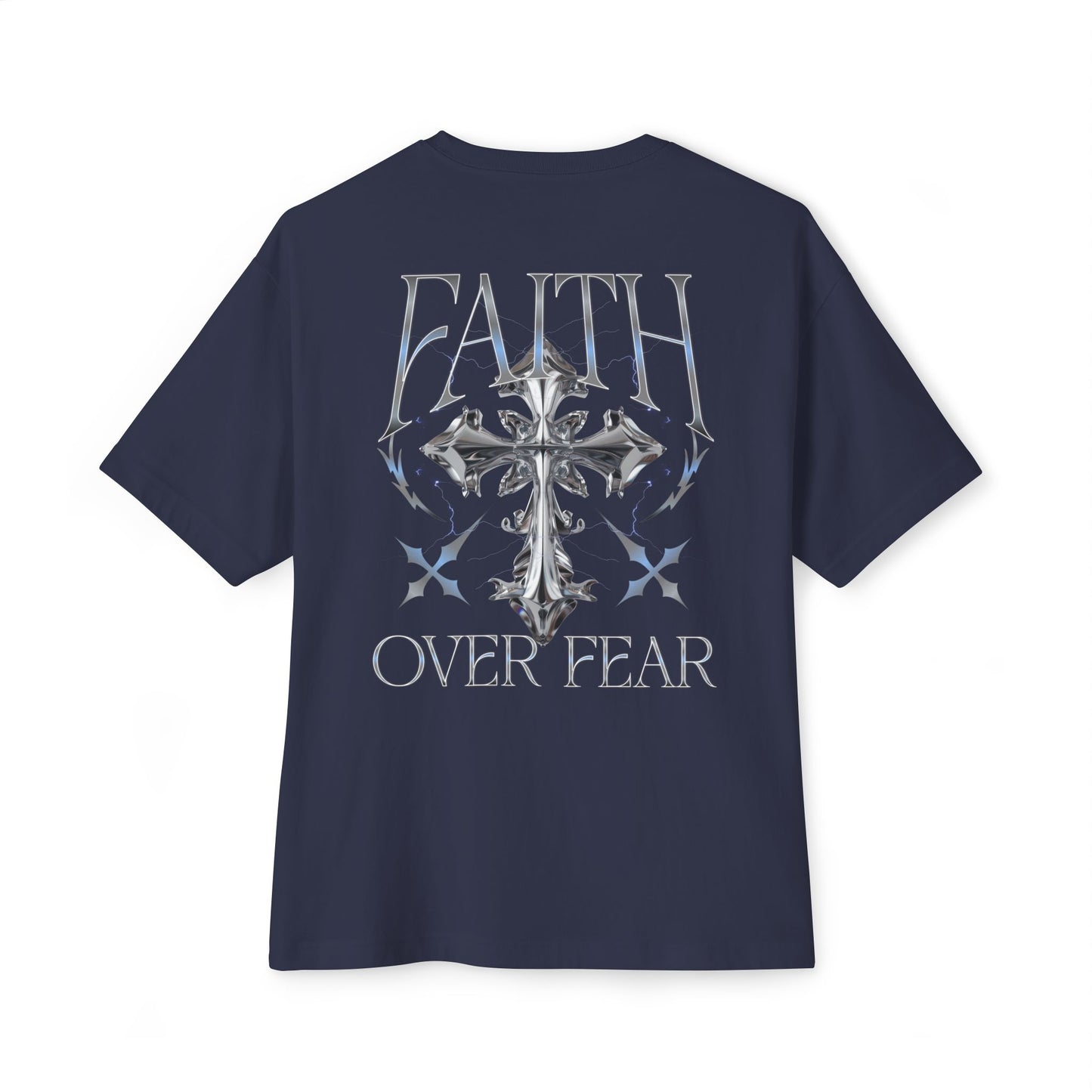 Faith Over Fear Tee — Christian Cross Graphic Shirt