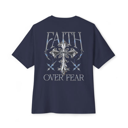Faith Over Fear Tee — Christian Cross Graphic Shirt
