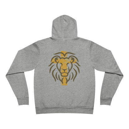 Lion Crest Hoodie — Gold Tribal Lion Pullover