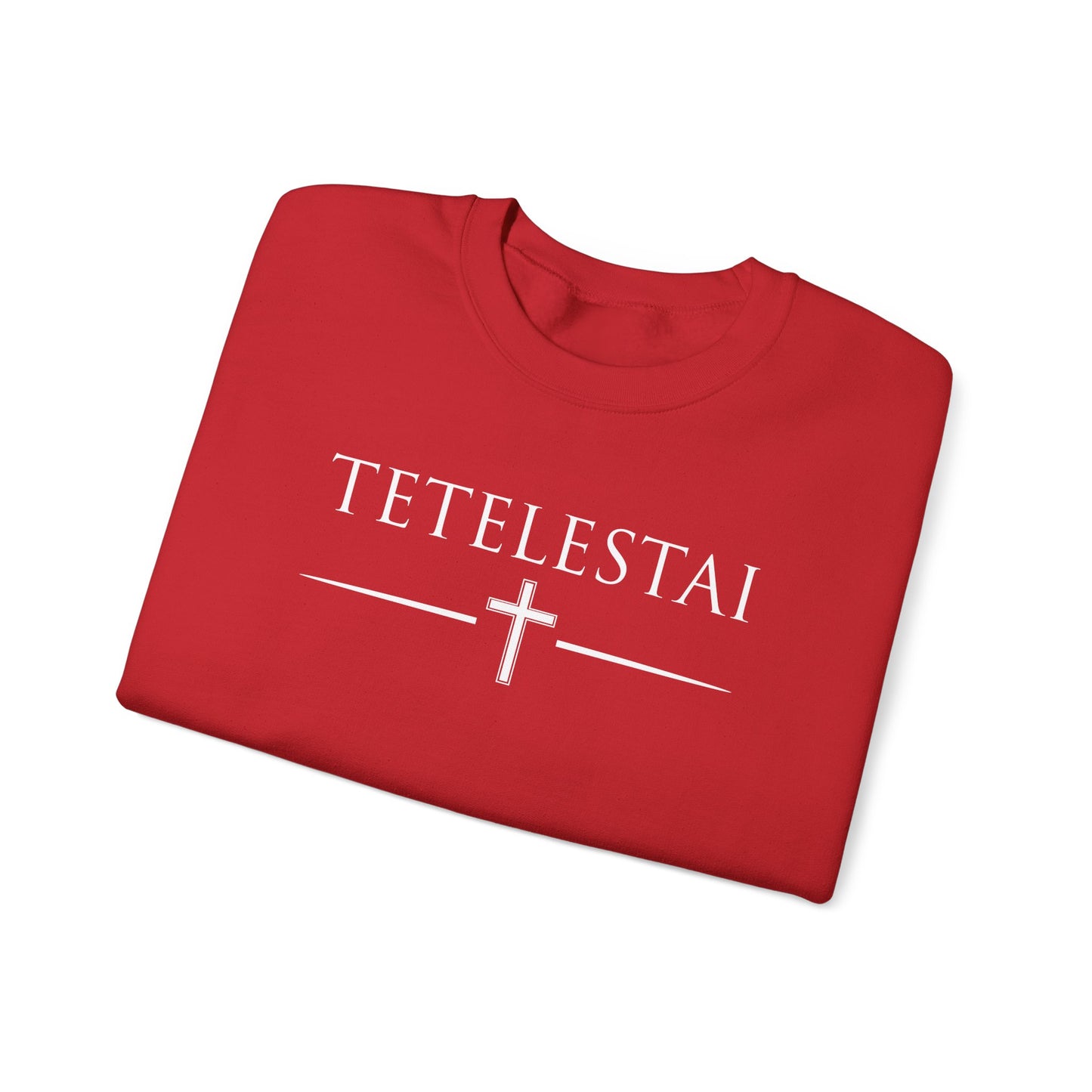 TETELESTAI - "It Is Finished" - Cross Crewneck Sweatshirt