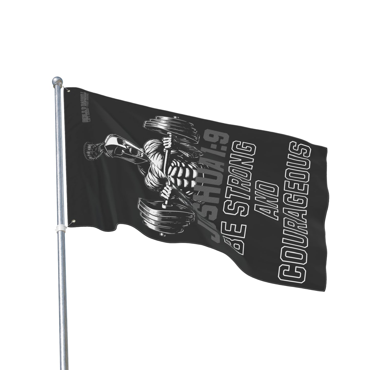 Joshua 1:9 Be Strong and Courageous Gym Flag 3'x5'