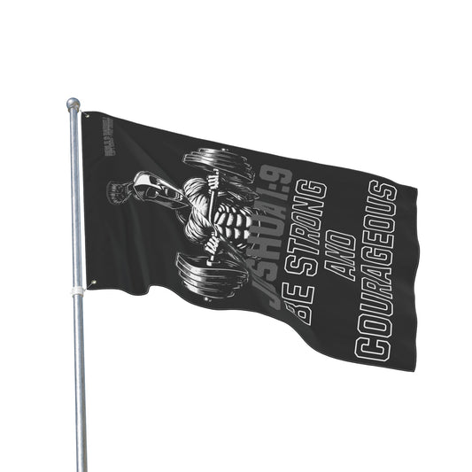 Joshua 1:9 Be Strong and Courageous Gym Flag 3'x5'