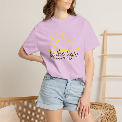 Be the Light T-Shirt — Matthew 5:16 Christian Faith Tee