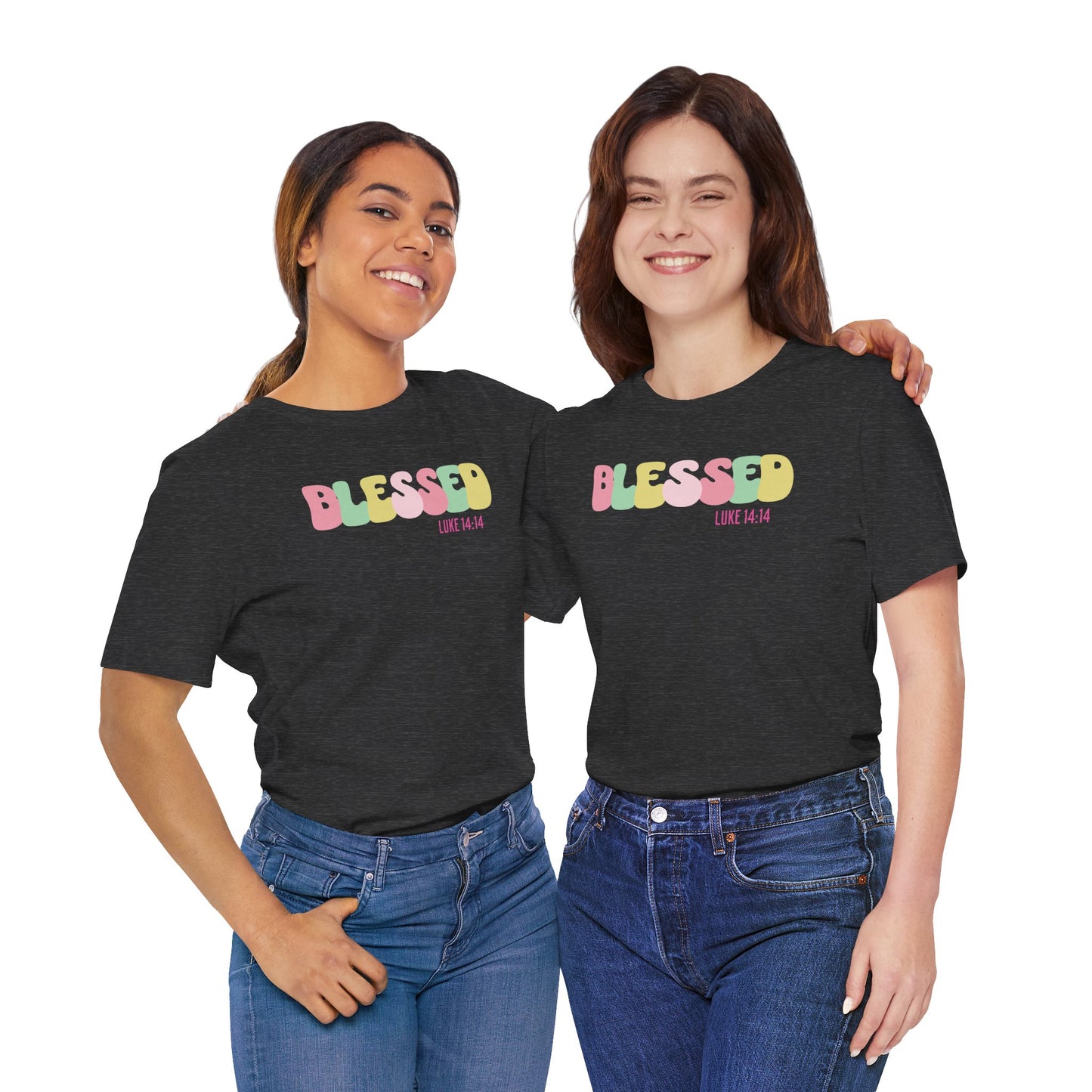 Blessed - Luke 14:14 Unisex Jersey Tee