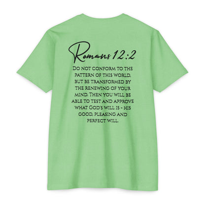 Inspirational Romans 12:2 Unisex T-Shirt, Faith-Based Apparel, Scripture Shirt
