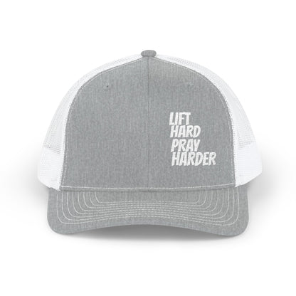 LIFT HARD PRAY HARDER Snapback Trucker Cap