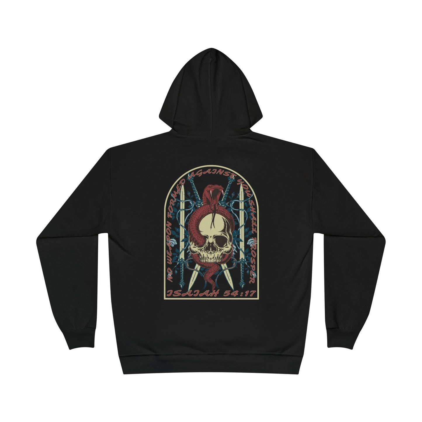 ISAIAH 54:17 Skull & Dagger Pullover Hoodie
