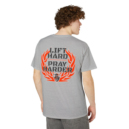 Lift Hard - Pray Harder T-Shirt — Fitness & Faith Motivational Tee