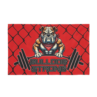 Bulldog Strong 3' x 5' Flag, Gym Decor