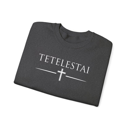 TETELESTAI - "It Is Finished" - Cross Crewneck Sweatshirt