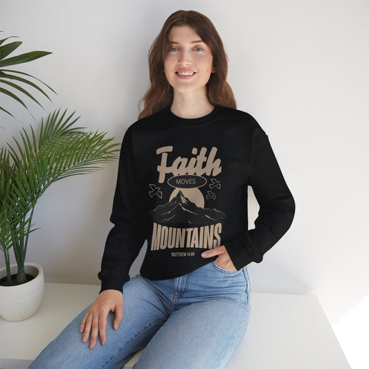 Faith Moves Mountains Crewneck Sweatshirt