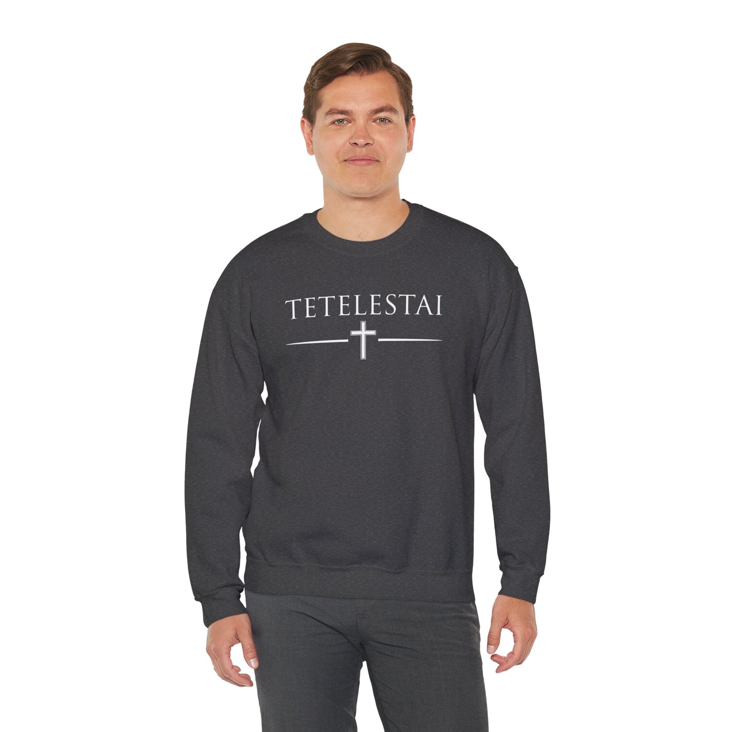 TETELESTAI - "It Is Finished" - Cross Crewneck Sweatshirt