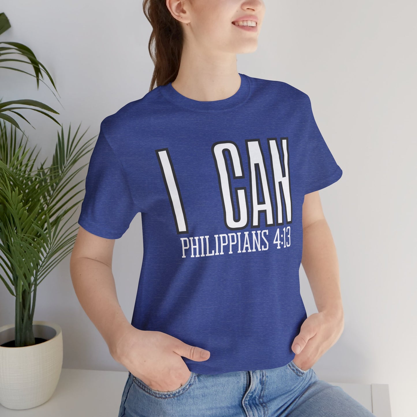 I Can - Philippians 4:13 Unisex Short Sleeve Tee