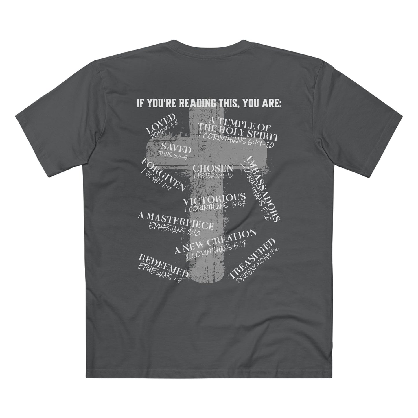 Affirmations Christian Cross Tee — Inspirational Scripture Design