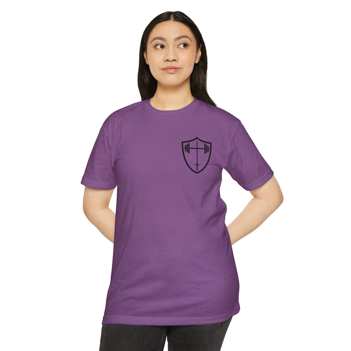 Christian Gym T-Shirt — "Lift Hard Pray Harder" Athletic Faith Tee