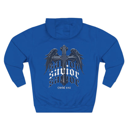 Luke 1:47 Savior Three-Panel Fleece Hoodie
